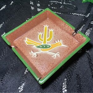 VTG 1950’s Retro Legendware Thunderbird Southwestern Ashtray Wired for Hanging